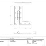 Black 3Ã‚Â¼" HL Hinge (pair) 3