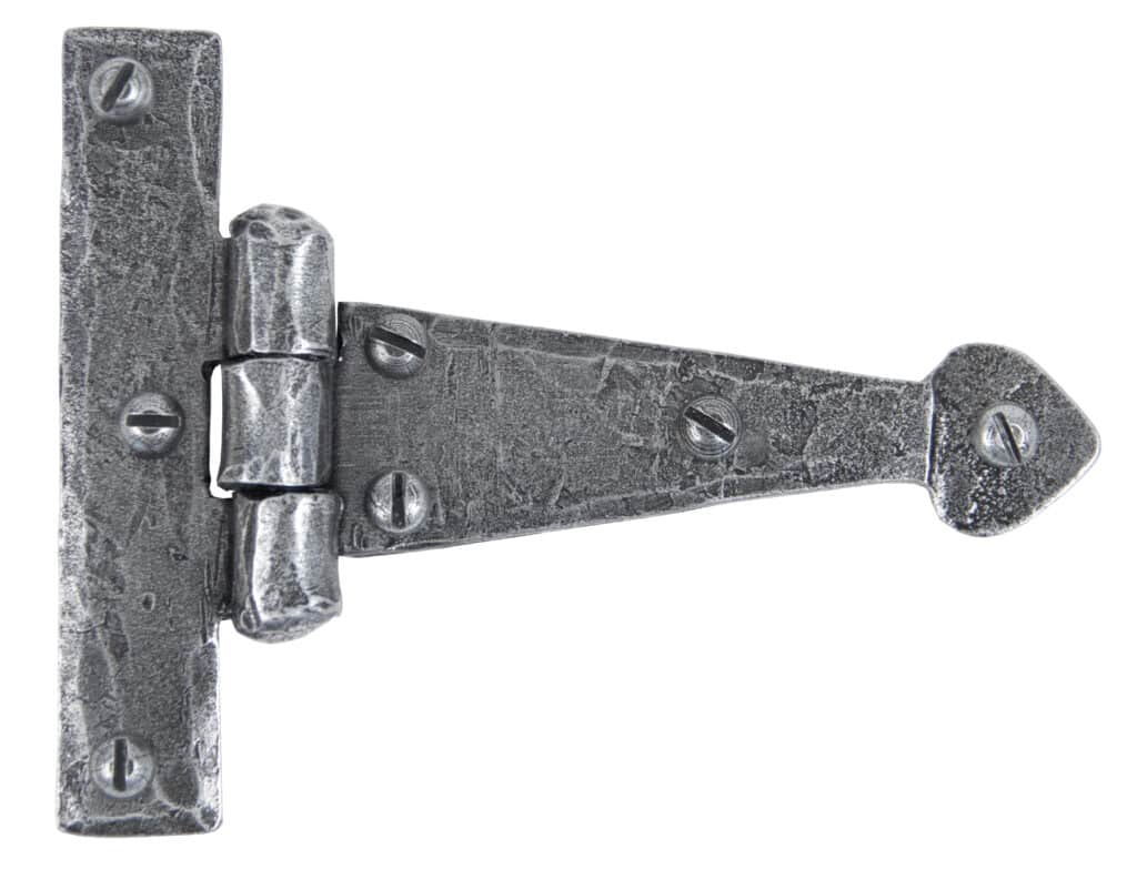 Pewter 4" Arrow Head T Hinge (pair) 1