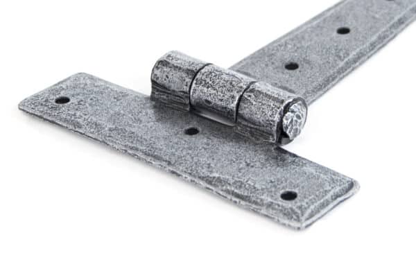 Pewter 9" Penny End T Hinge (pair) 2