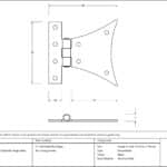 Black 3Ã‚Â¼" Half Butterfly Hinge (pair) 3