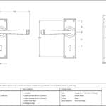Black Avon Lever Lock Set 2