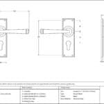Black Avon Lever Euro Lock Set 2