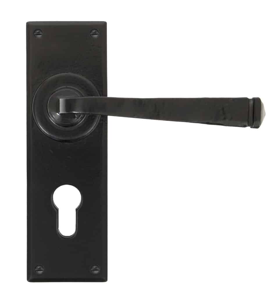 Black Avon Lever Euro Lock Set 1