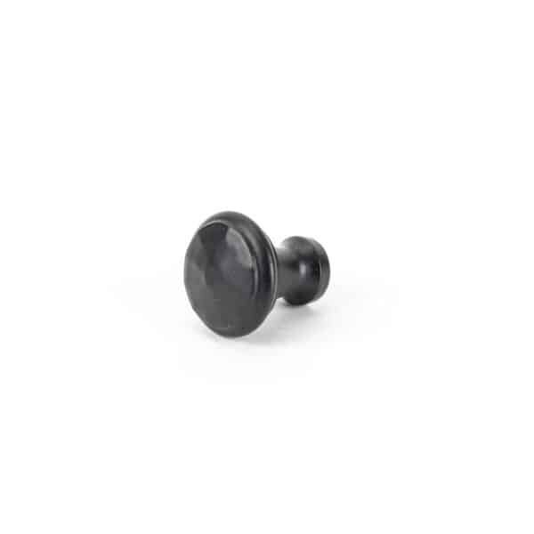 Black Hammered Cabinet Knob - Small 2