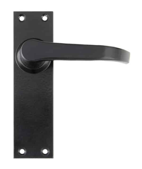 Black Deluxe Lever Latch Set 1