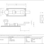 Black 4" Cranked Knob Bolt 3