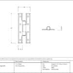 Black 3Ã‚Â¼" H Hinge (pair) 3