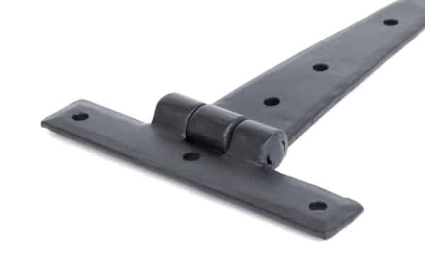 Black 6" Penny End T Hinge (pair) 2