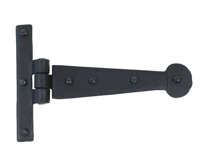 Black 6" Penny End T Hinge (pair) 1