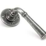 Pewter Regency Lever on Rose Set 1