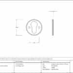 Pewter Regency Euro Escutcheon 2