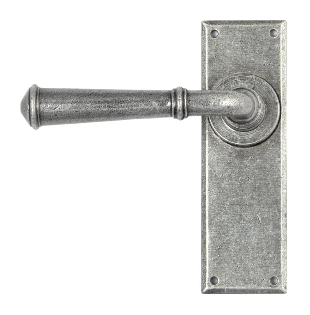 Pewter Regency Lever Latch Set 1