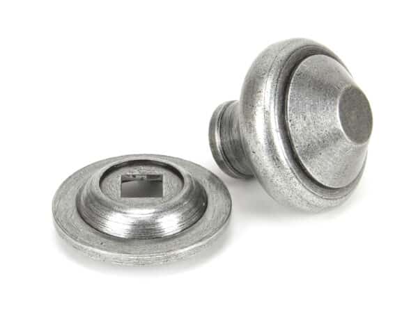 Pewter Regency Centre Door Knob 2