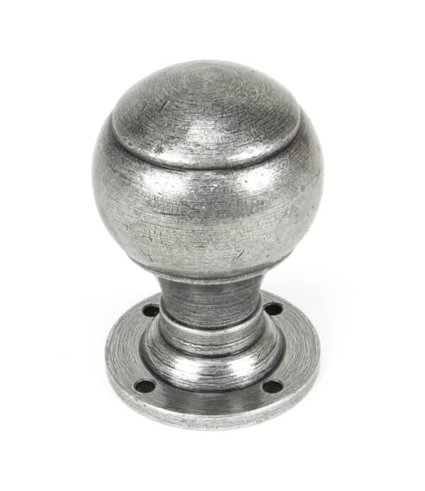 Pewter Regency Mortice/Rim Knob Set 2