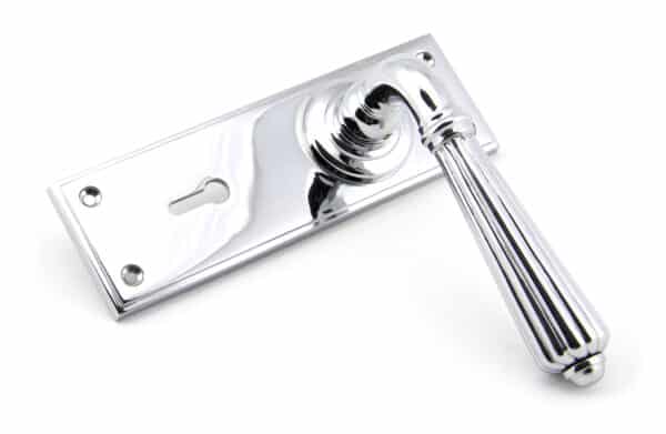 Polished Chrome Hinton Lever Lock Set 2