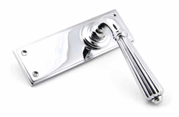 Polished Chrome Hinton Lever Latch Set 2