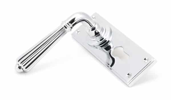 Polished Chrome Hinton Lever Euro Lock Set 2