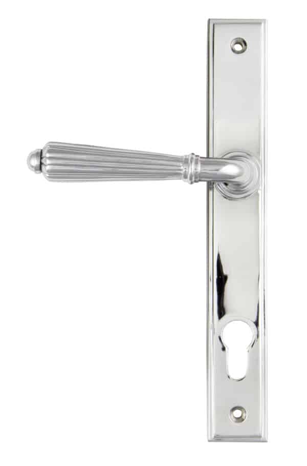 Polished Chrome Hinton Slimline Lever Espag. Lock Set 1