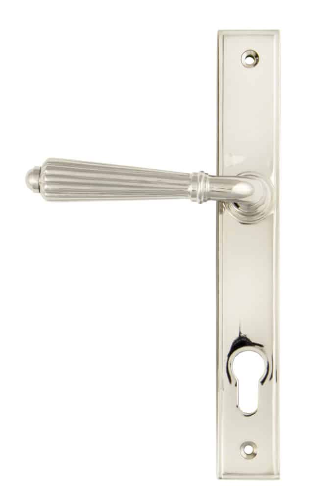 Polished Nickel Hinton Slimline Lever Espag. Lock Set 1