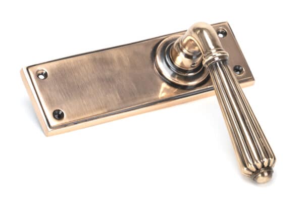 Polished Bronze Hinton Lever Latch Set 2