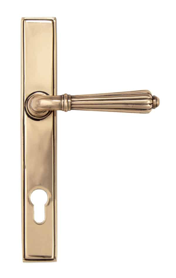 Polished Bronze Hinton Slimline Lever Espag. Lock Set 2