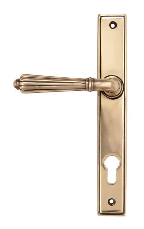 Polished Bronze Hinton Slimline Lever Espag. Lock Set 1