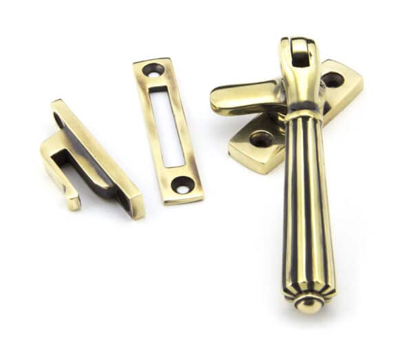 Aged Brass Locking Hinton Fastener 1