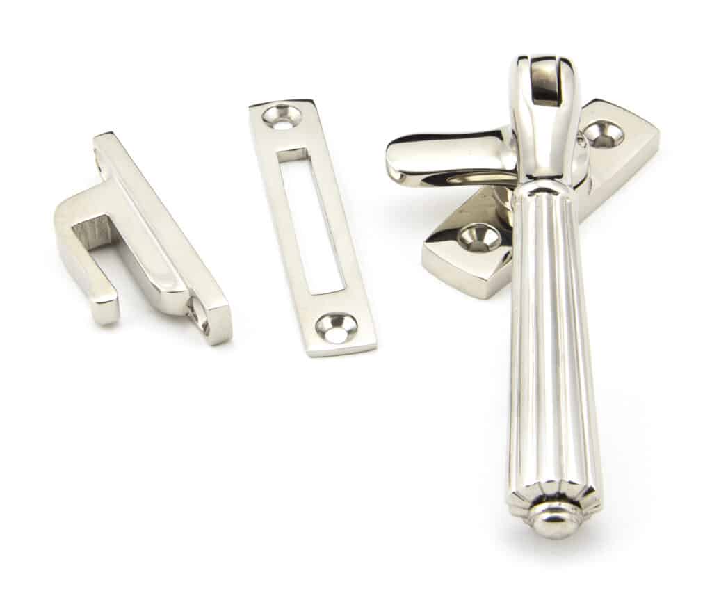 Polished Nickel Locking Hinton Fastener 1