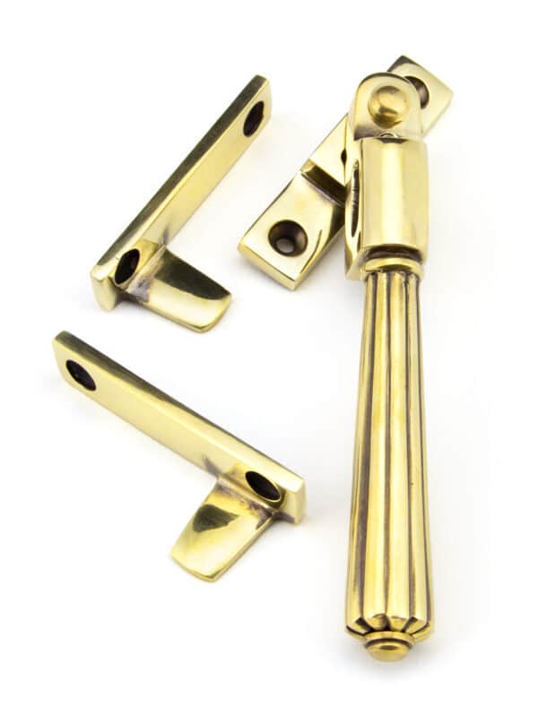 Aged Brass Night-Vent Locking Hinton Fastener 1