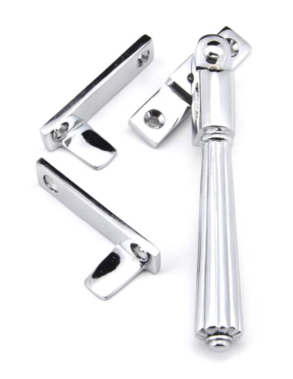 Polished Chrome Night-Vent Locking Hinton Fastener 1