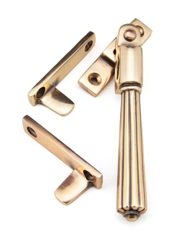 Polished Bronze Night-Vent Locking Hinton Fastener 1