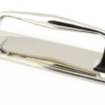 Polished Nickel 300mm Art Deco Pull Handle on Backplate 1