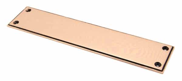 Polished Bronze 300mm Art Deco Fingerplate 1