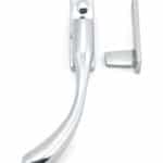 Polished Chrome Night-Vent Locking Peardrop Fastener - LH 2