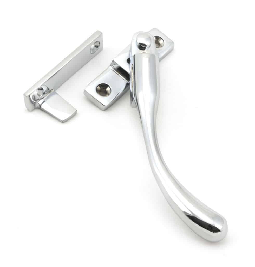 Polished Chrome Night-Vent Locking Peardrop Fastener - RH 1