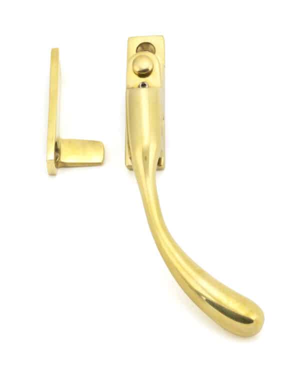 Polished Brass Night-Vent Locking Peardrop Fastener - RH 2