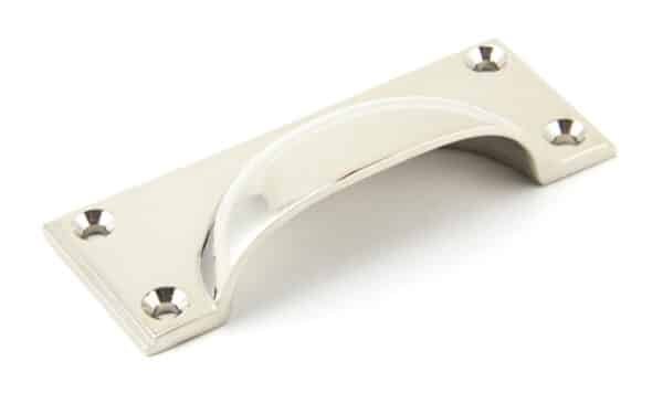 Polished Nickel Art Deco Drawer Pull 2