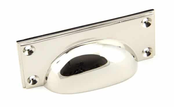 Polished Nickel Art Deco Drawer Pull 1