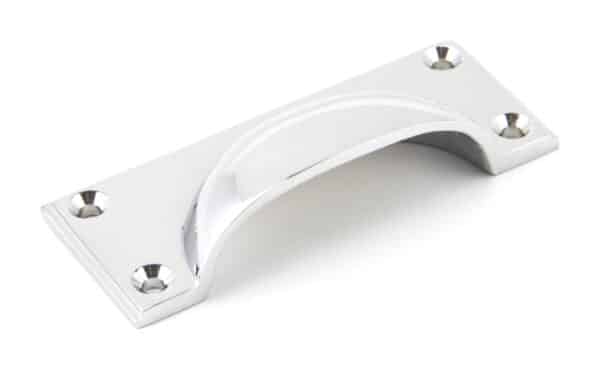 Polished Chrome Art Deco Drawer Pull 2