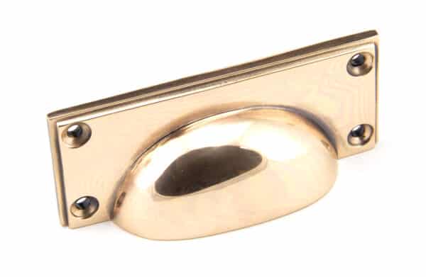 Polished Bronze Art Deco Drawer Pull 1