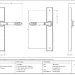 Polished Chrome Reeded Slimline Lever Latch Set 3