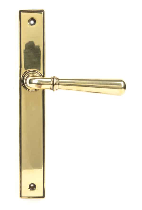 Aged Brass Newbury Slimline Lever Latch Set 1