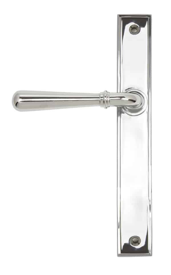 Polished Chrome Newbury Slimline Lever Latch Set 1