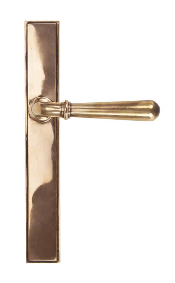 Polished Bronze Newbury Slimline Lever Latch Set 2