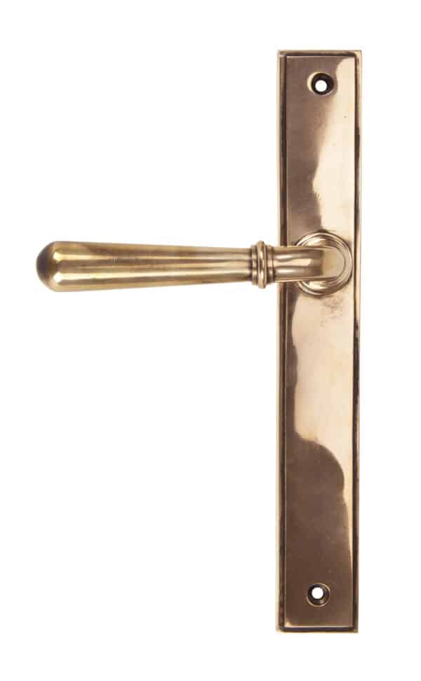 Polished Bronze Newbury Slimline Lever Latch Set 1