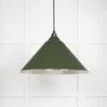 Hammered Nickel Hockley Pendant in Heath 2