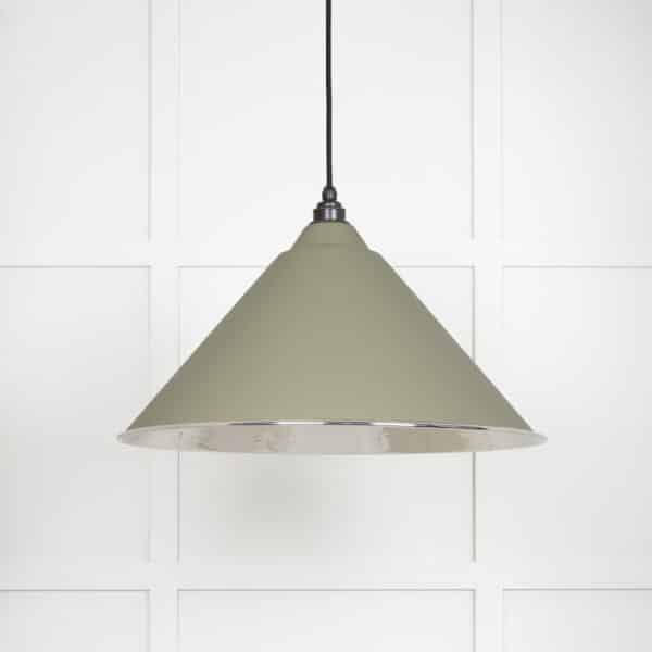 Hammered Nickel Hockley Pendant in Tump 2