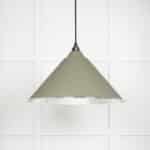 Hammered Nickel Hockley Pendant in Tump 1