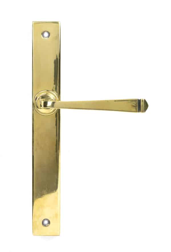 Aged Brass Avon Slimline Lever Latch Set 1