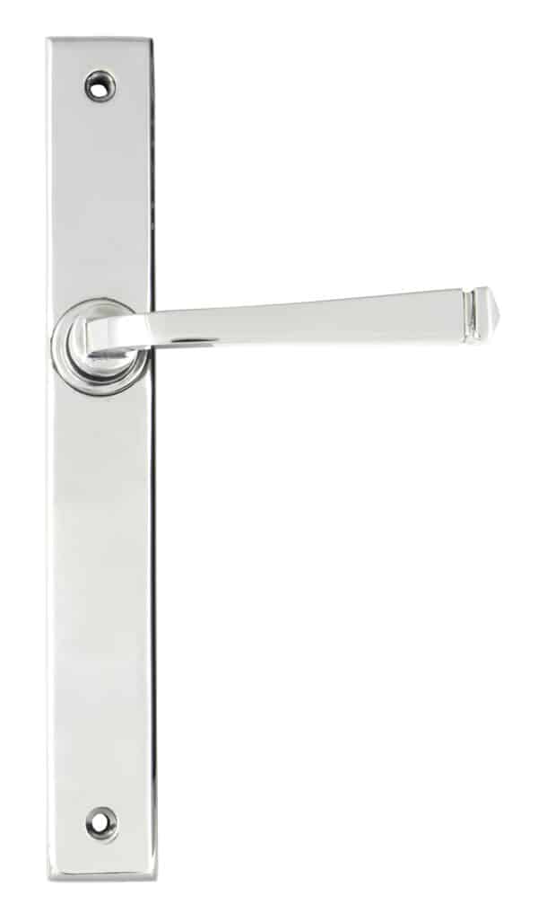 Polished Chrome Avon Slimline Lever Latch Set 1